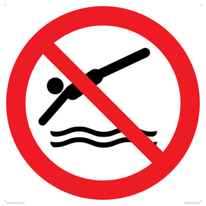 Prohibition: No diving